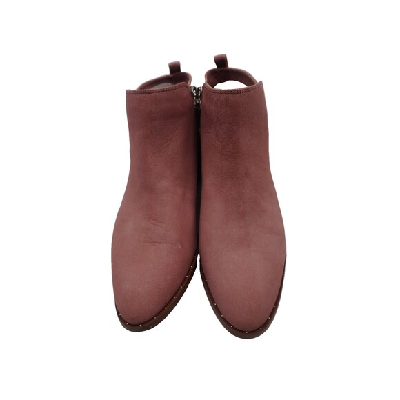 STEVEN by Steve Madden New Chavi Mauve Suede Ankle Boots Side Zipper/Buckle Sz 8 - Picture 2 of 10